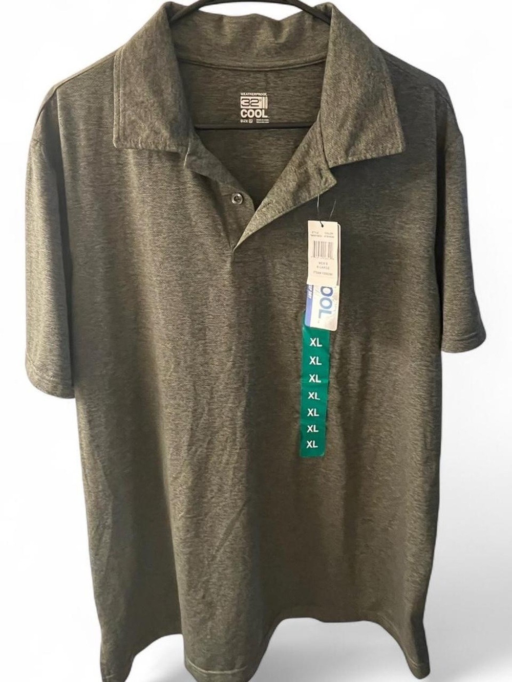 32 Degrees Men's Olive Short-Sleeve Polo - Picture 3 of 6